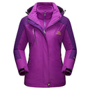 TACVASEN 3 in 1 Winter Fleece Jacket Womens Waterproof Ski Snowboard Jackets Work Rain Coat Outdoor Windbreaker Female Parka