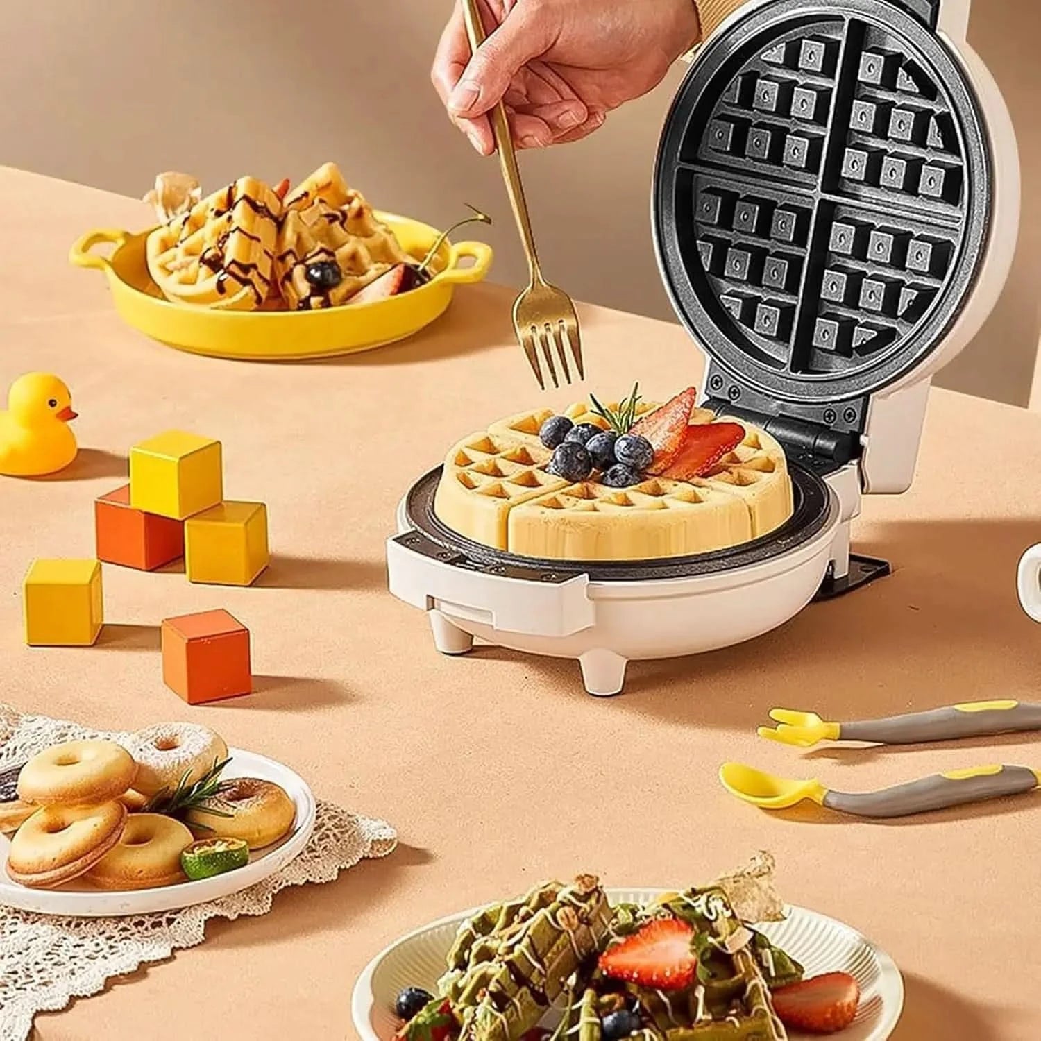 9 In 1 Beach Breakfast Sandwich Maker, Steel Nonstick Panini Press Sandwich Maker with automatic temperature control, 0-15min Au - M & M Global