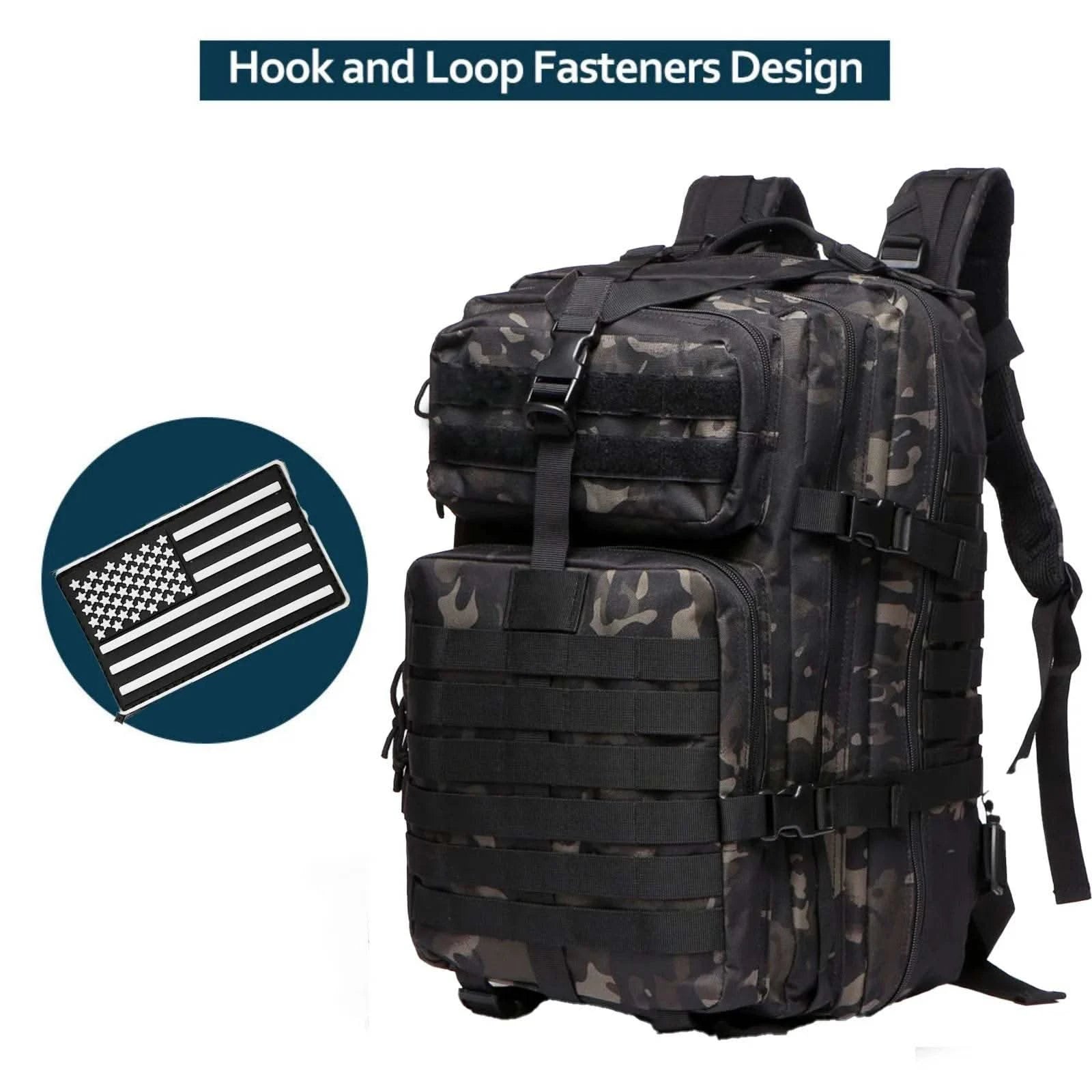 25L/50L Sturdy Nylon Waterproof Tactical Sports Trekking Fishing Hunting Camping Hiking Bag Backpack Outdoor Rucksacks - M & M Global