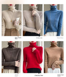 Autumn And Winter Knitted Pullover High-Neck Sweater, High-Elasticity, Fashionable And Comfortable Long-Sleeved Women's TopRY128