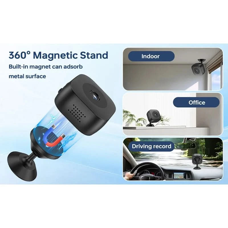 New 4K Mini Security Camera Full Color Night Vision High Definition WiFi Remote Monitor Waterproof Motion Detect Surveillance - M & M Global