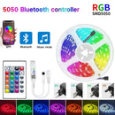 30leds/m 5050 Led Strip 5M LED Strip Light led ribbon 15M 20M 30M rgb led diode tape Bluetooth Controller power adapter for Home