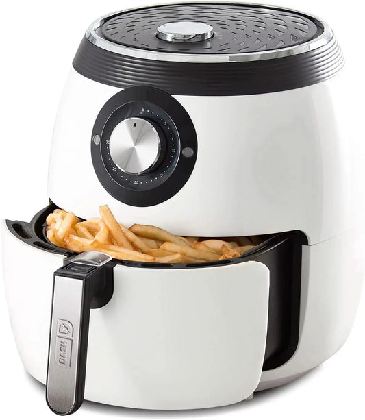 Deluxe Electric Air Fryer + Oven Cooker with Temperature Control, Non-stick Fry Basket, Recipe Guide + Auto Shut Off Feature, 17 - M & M Global