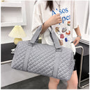 Duffle Tote Gym Fitness Bags for Woman PU Leather Handbag Travel Luggage Shoulder Sports Shoes Pocket Weekend Crossbody Bags
