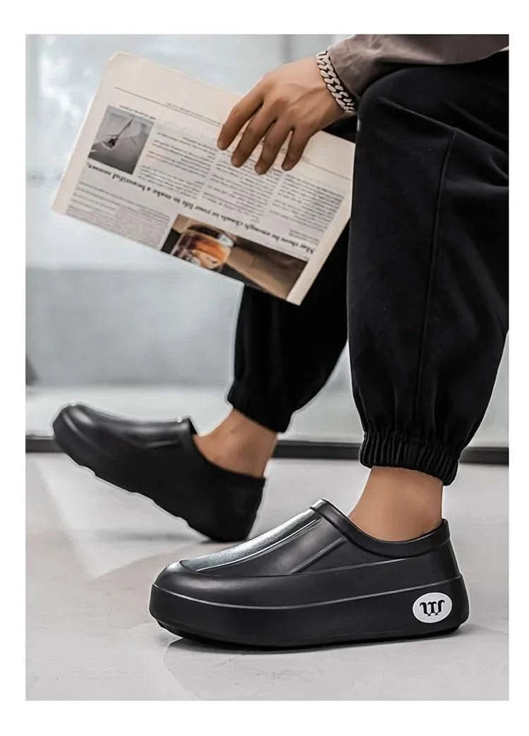 A Pair of Men's Wear-Resistant Men's Casual Shoes, Non-Slip, Wear-Resistant, Waterproof Work Shoes, Casual Sports Shoes for Men - M & M Global