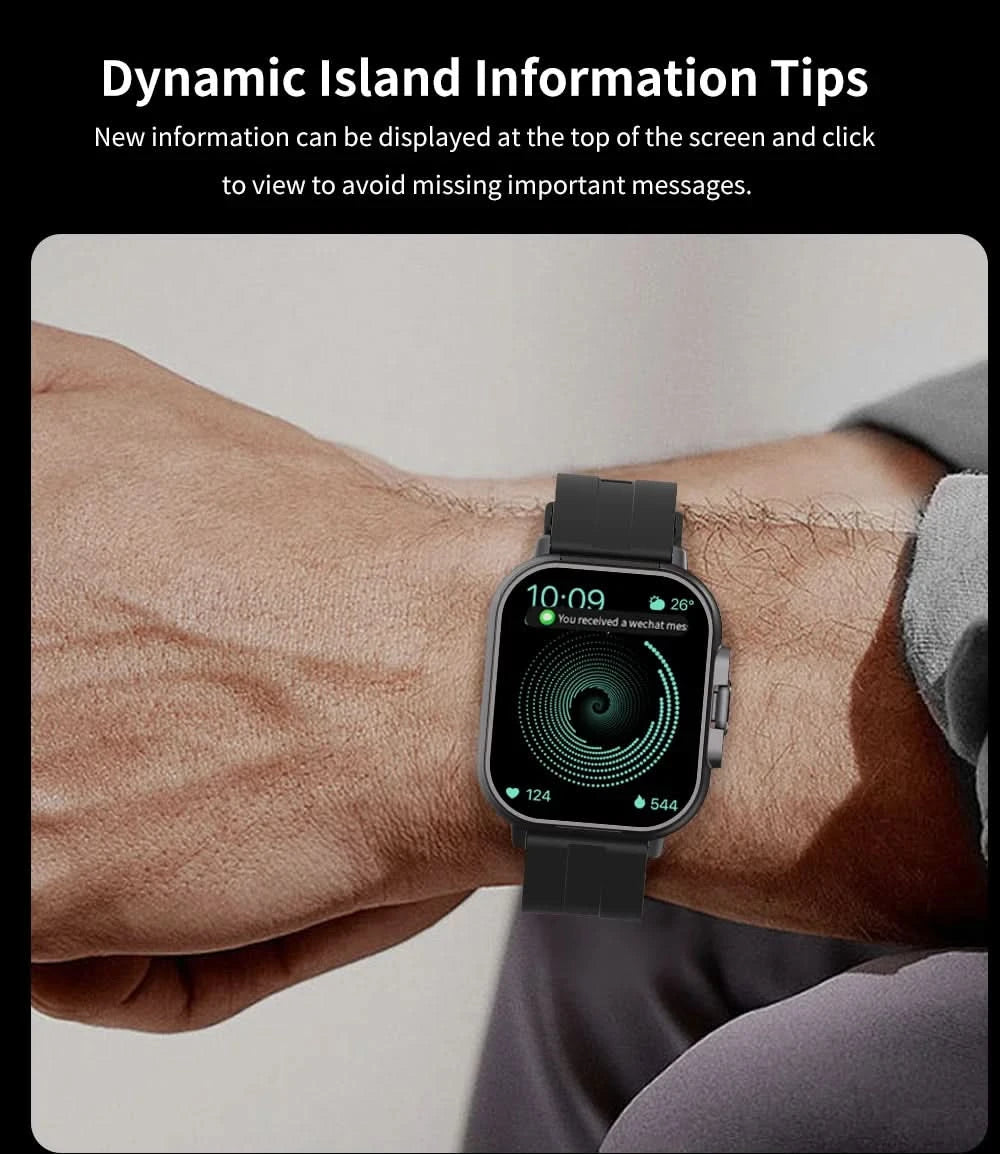 D8 2-In-1 Smartwatch with Headphone 2" Bt Call NFC Sleep Monitor Smart Watch Earbuds Compatible With iPhone Android 2025 - M & M Global