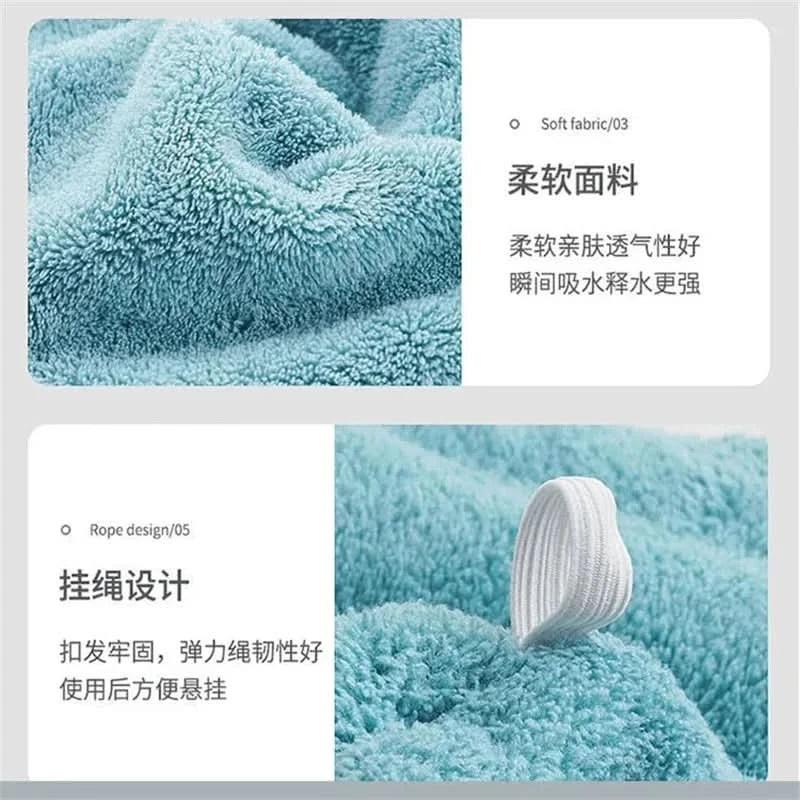 Women Hair Towel Microfiber Towel Bath Towels for Adults Home Terry Towels Bathroom Serviette De Douche Turban for Drying Hair - M & M Global