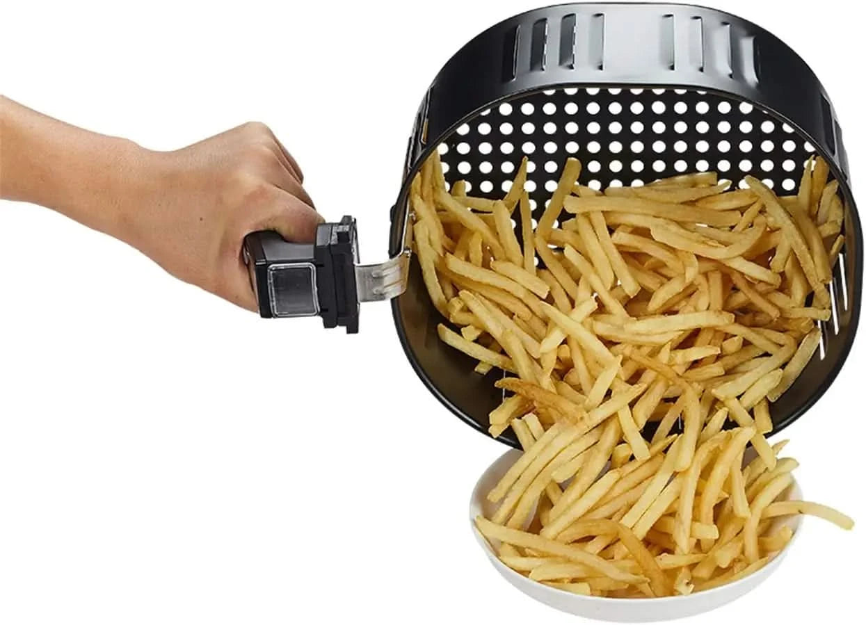 1700-Watt 5.8-QT 8-in-1 Digital Air Fryer with Recipe Book, Black - M & M Global
