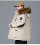 New Winter Mens Hooded Fur Collar Duck Down Coats High Quality Waterproof Coats Fashion Parkas Male Casual Warm Down Jackets
