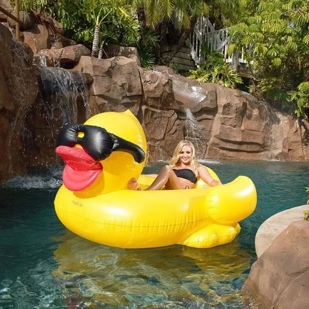 Inflatable Pool Floats,Giant Inflatable Duck, Animal Pool Floats,Lake Tubes,Beach Swimming Rings,Large Water Lounge Chair