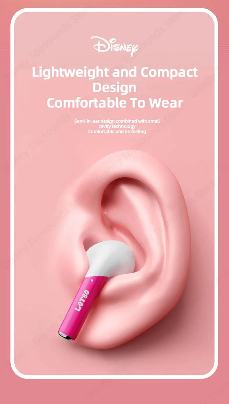Choice US Disney LK-10 Bluetooth 5.2 Accurate Listening Earphones Oversized Moving Coil Speakers Headset Lightweight Headphones