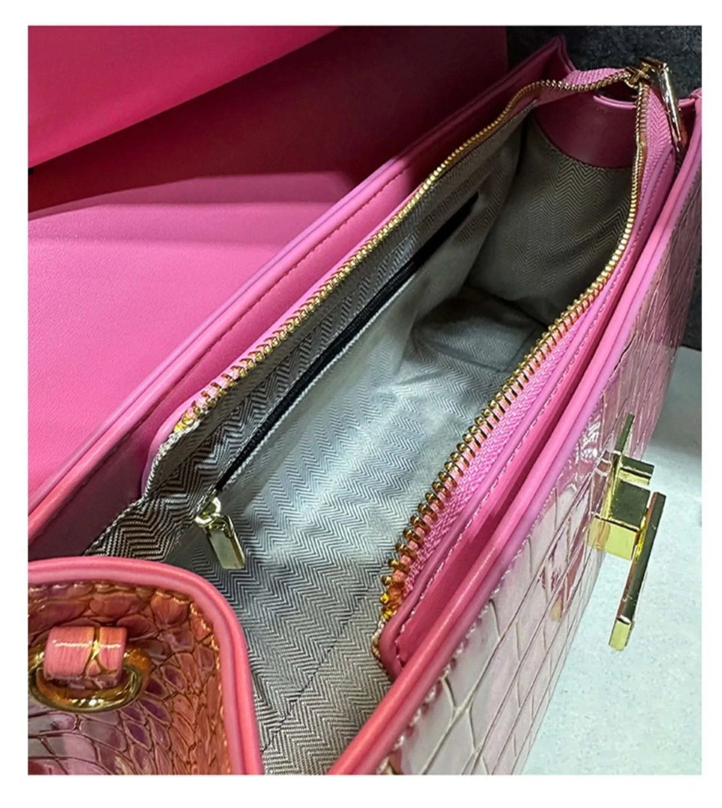 Crocodile Pattern Leather Women's Handbags Luxury Fashion Lady Shell Shoulder Crossbody Bag Top Handle Messenger Bags - M & M Global