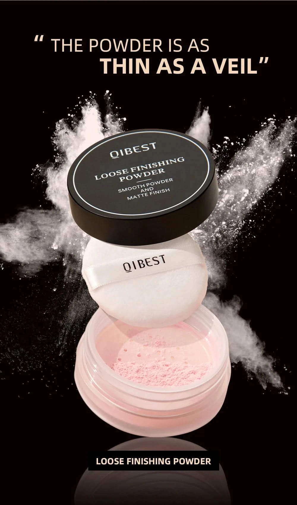 Face Loose Powder Translucent Matte Pink White Setting Powder Oil-Control Cosmetics Long-Lasting Waterproof Facial Makeup Powder - M & M Global