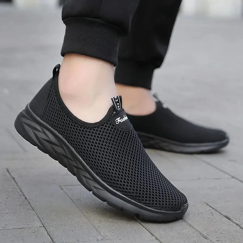 YRZL Mesh Loafers Men Casual Shoes Summer Lightweight Outdoor Male Walking Shoes Anti-slip Comfortable Slip on Loafers for Men - M & M Global