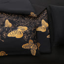 Elegant butterfly hot stamping design printed Comforter sets, 100% microfiber comfortable and breathable, machine washable