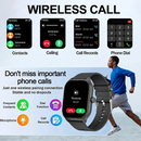 Smart watch with full touch screen, call, message reminder and other functions, compatible with iPhone/Android phones