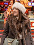 2026 Winter Women's Street Fashion Faux Fur Jackets For Women Long Sleeves Double-Sided Thick Warm New Casual Coats
