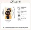 5PCS Set Women Fashion Butterfly Quartz Watch Brand Design Female Clock Leather Band Ladies Casual Wrist Watch Reloj Mujer