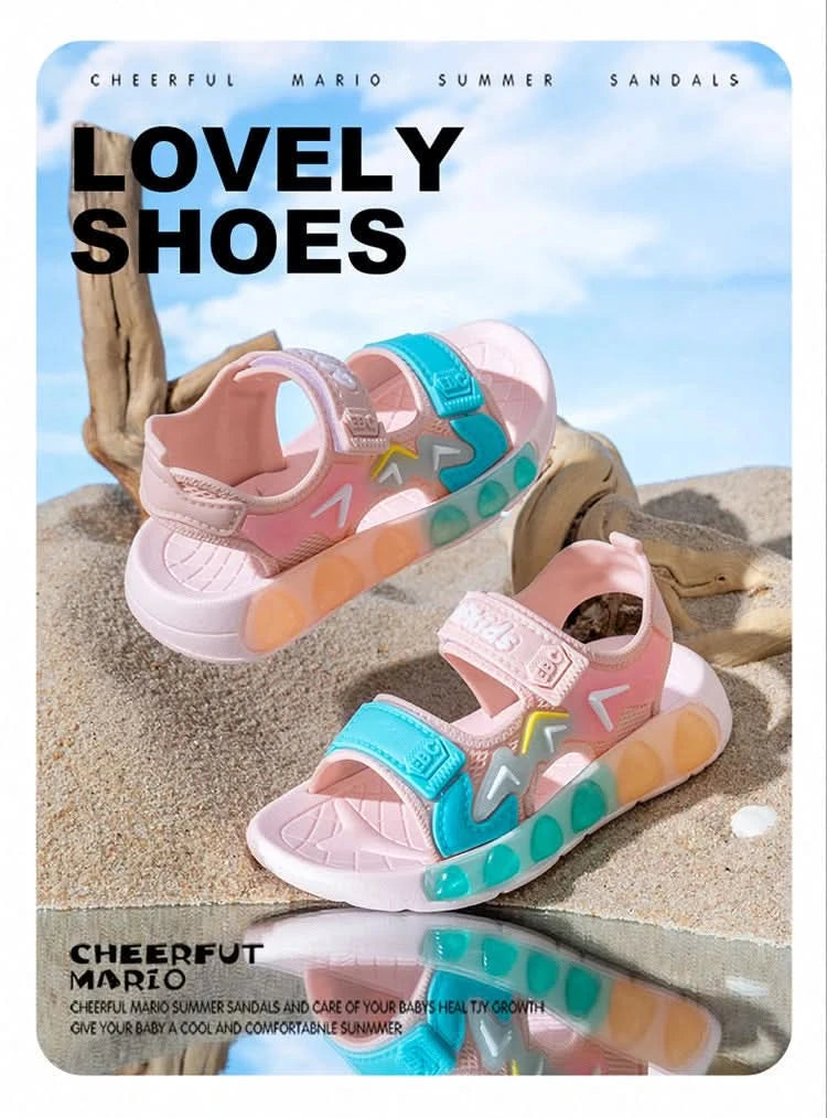 New Summer Children's Soft Soled Sandals Anti Slip Breathable For Boys And Girls Water Wading Baby Beach Sandals - M & M Global