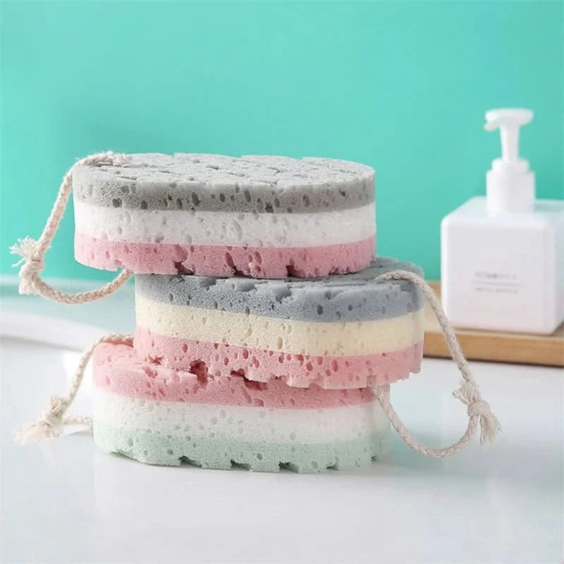 Soft Sponge Body Scrubber Bath Exfoliating Scrub Sponge Shower Brush Body Skin Cleaner Dead Skin Remover - M & M Global