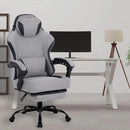 Gaming Chair,Computer Chair Fabric with Pocket Spring Cushion, Office Chair with Footrest and Massage Lumbar Support, Reclining