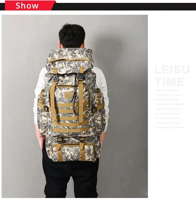 Rilibegan Men Travel Backpack Tactical Climbing Outdoor Hiking Camouflage Multifunctional Bag Men Backpack - M & M Global