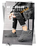Winterfleece-lined Men's Shoes New Style Workwear Shoes Anti-slip Sport Casual Board Men's Korean Version Durable Labor-saving - M & M Global