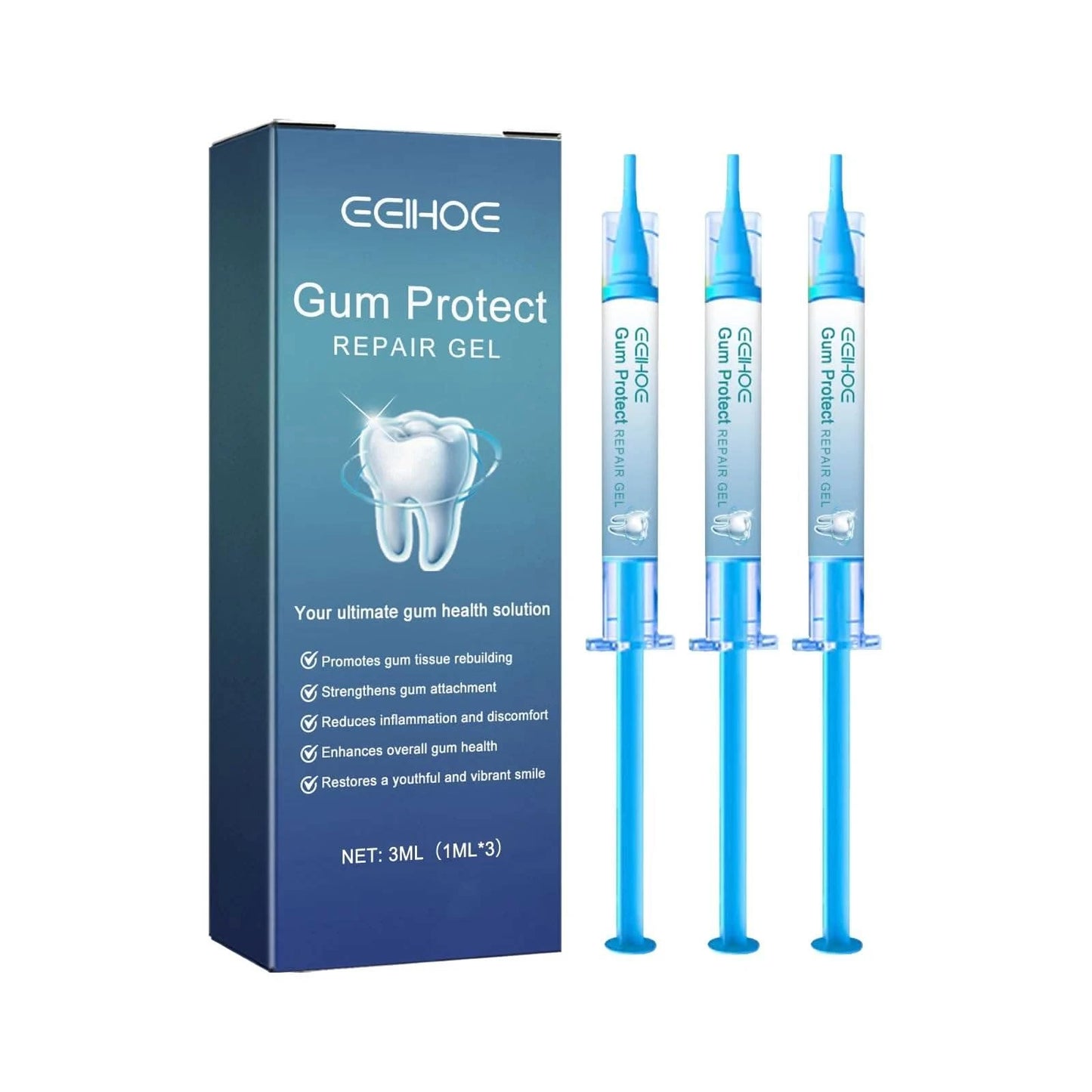 Dental Repair Gel Deep Clean Tooth Dirt Relieves Inflamed Gums And Reduces Bad Breath Care Gums Fresh Breath Care Gel - M & M Global