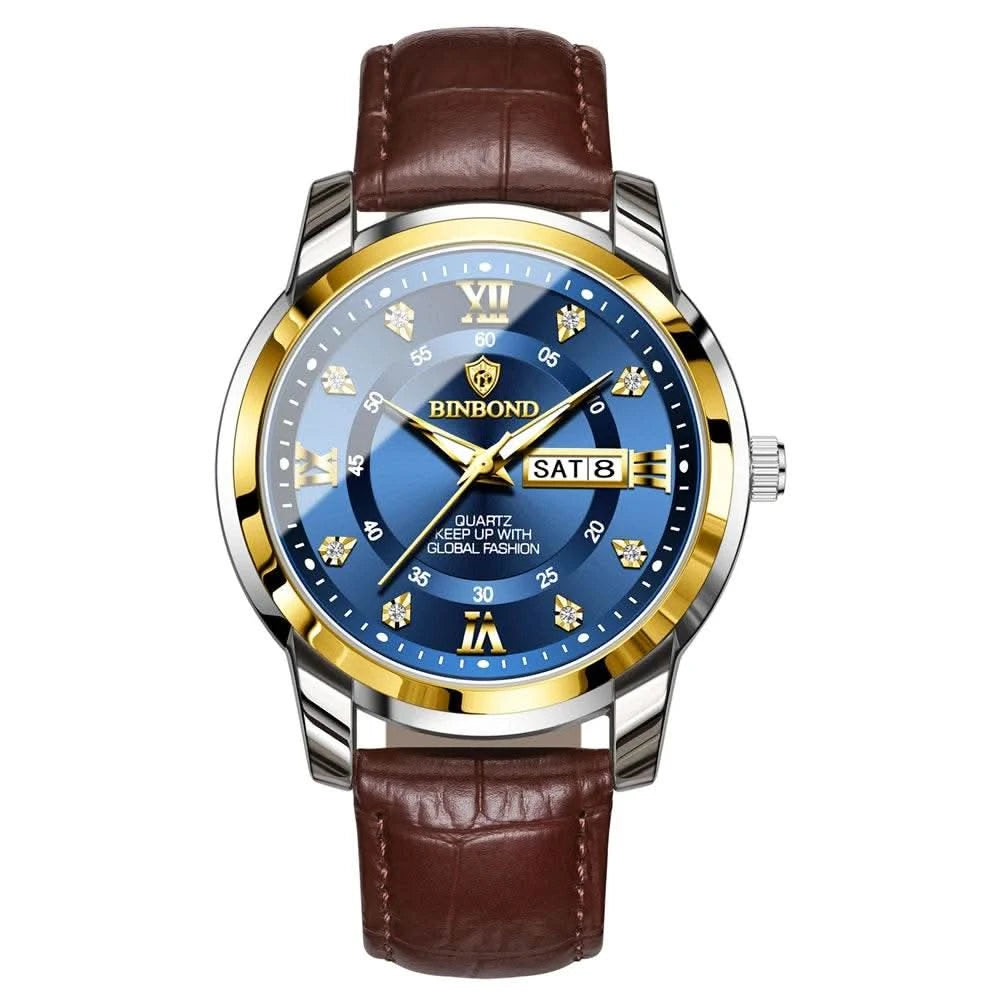 Casual Business Movement Fashion Quartz Wristwatches Gold Diamond Clock Men Luxury Watch Automatic Watches Mens Gifts Relojes - M & M Global