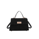 Trendy Suede Shoulder Bag Square Clutch Handbag with Adjustable Strap Satchel Purse Tote Bag for Women Work Shopping Travel - M & M Global