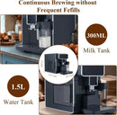 Fully Automatic Coffee Maker with Built-in 3-Level Grinder Expresso/Cappuccino/Latte/Americano Coffee Machines with Self-Cleanin - M & M Global