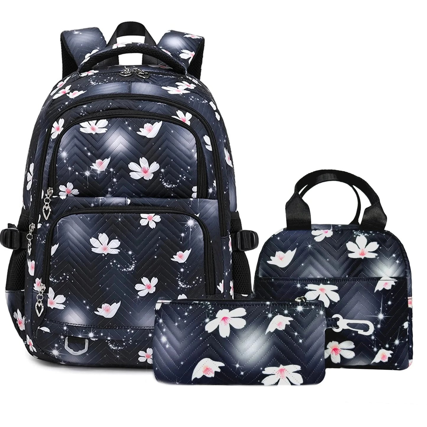 Lilo Stitch Large Capacity Backpack Daypack Lightweight Schoolbag Casual Travel Knapsack for Women Girls Pen Lunch Bags - M & M Global