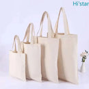 5 Pieces Set Blank Canvas Shopping Bags Reusable Foldable Casual Daily Shoulder Tote Handbag For Personalized Logo & Name Custom - M & M Global