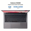 14 Inch Laptop Intel Celeron N3350 6GB RAM 64GB+128GB SSD Windows 10