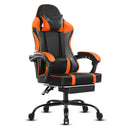 Gaming Chair, Computer Chair with Wheels, Adjustable Height Pu Leather Gamer Chair Office Desk Chair