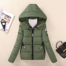 Women's Short Coat 2025 Winter New Student Thick Cotton Jacket Ladies Warm Hooded Coat Female Casual Down cotton Parka Overcoat