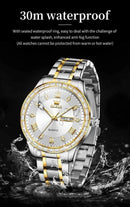 OLEVS 9906 Quartz Men's Watch Classic Fashion Men's Business Waterproof Stainless Steel Diamond dial Top Luxury Brand Men Watch - M & M Global