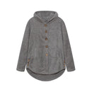 Fashion Trend Autumn and Winter Press-pleated Printed Turn-collar Long-sleeved Shirt Two-piece Furry Coat
