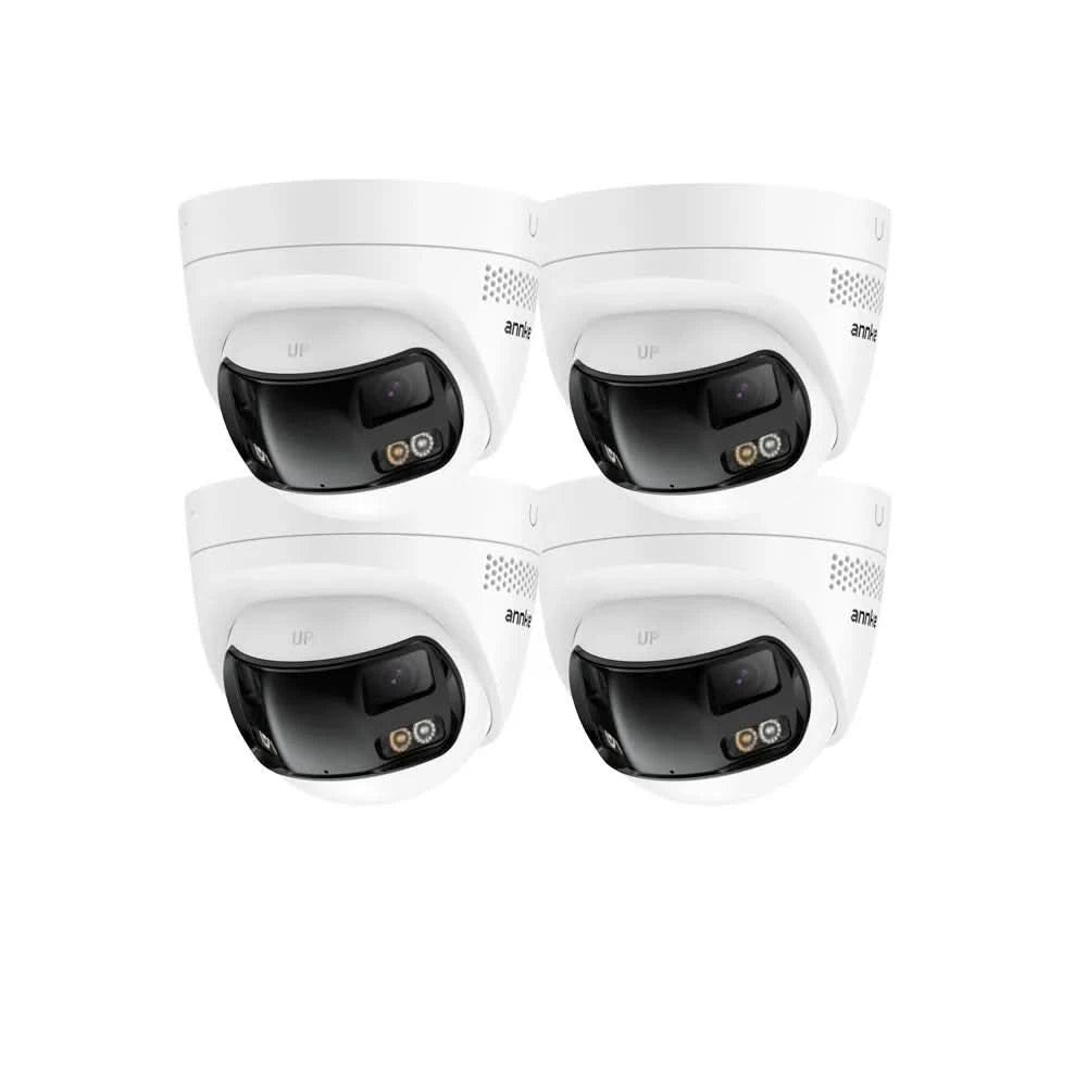 ANNKE 8MP Security Camera 180°Panoramic Dual Lens outdoor poe camera 4k AI Human Detect Two Way Audio Weatherproof 8MP IP Camera