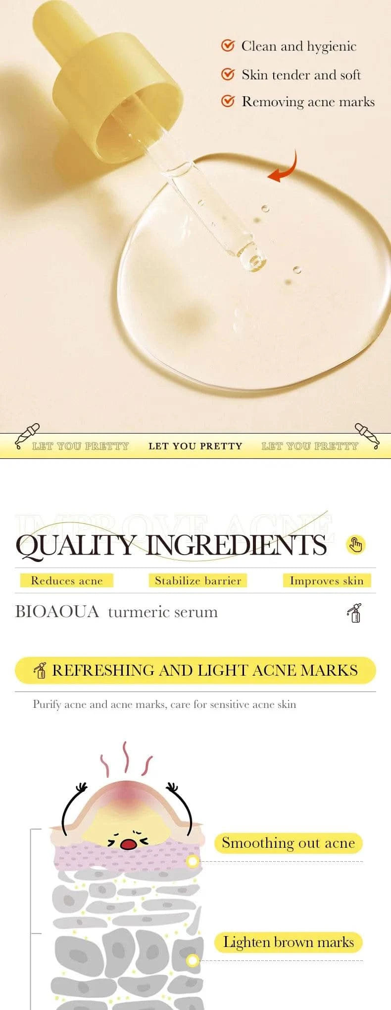 BIOAQUA Vitamin C Retinol Hyaluronic Acid Serum Moisturizing Brightening Hydrating Firming Facial Essence Beauty Face Skin Care - M & M Global