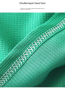 New Summer Children's Casual Set for Boys Girls Loose Short Sleeved Waffle Breathable and Comfortable Set - M & M Global