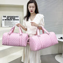 Duffle Tote Gym Fitness Bags for Woman PU Leather Handbag Travel Luggage Shoulder Sports Shoes Pocket Weekend Crossbody Bags