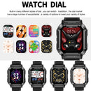 Smartwatch with full touch screen, sports watch can answer and make calls, with message reminders, customizable dial wallpaper a