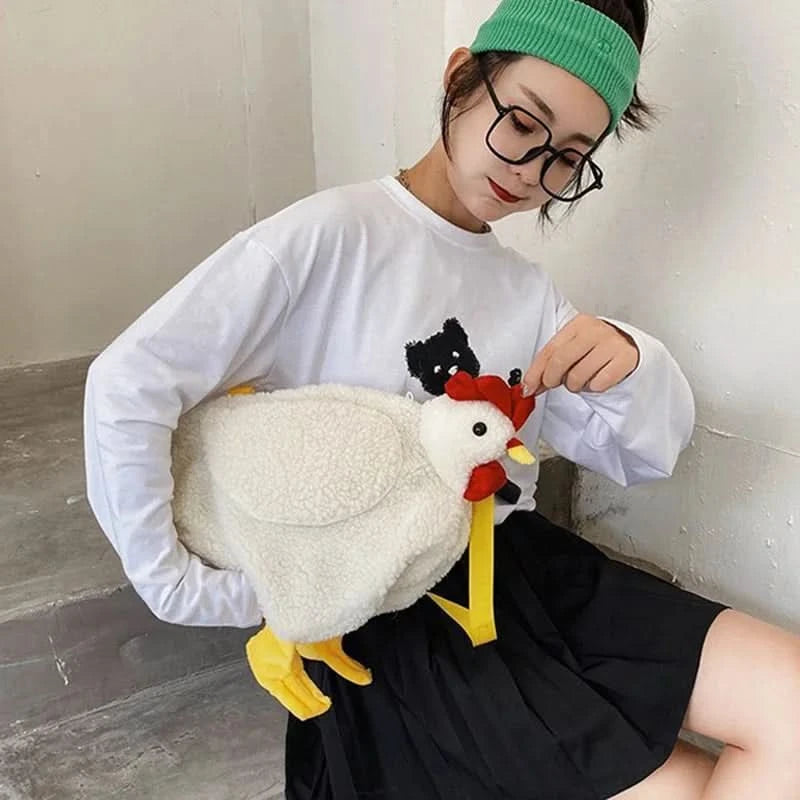 Women Ladies Cute Chicken Mini Chain Bag Shoulder Crossbody Bag Tote Handbag Messenger Luxury Handbags Women Bags - M & M Global