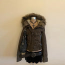 Street Y2K Casual Loose Warm Fur Collar Jacket and Coat Women Harajuku Fashion Trend Joker Fleece Padded Jacket Punk Retro Coat
