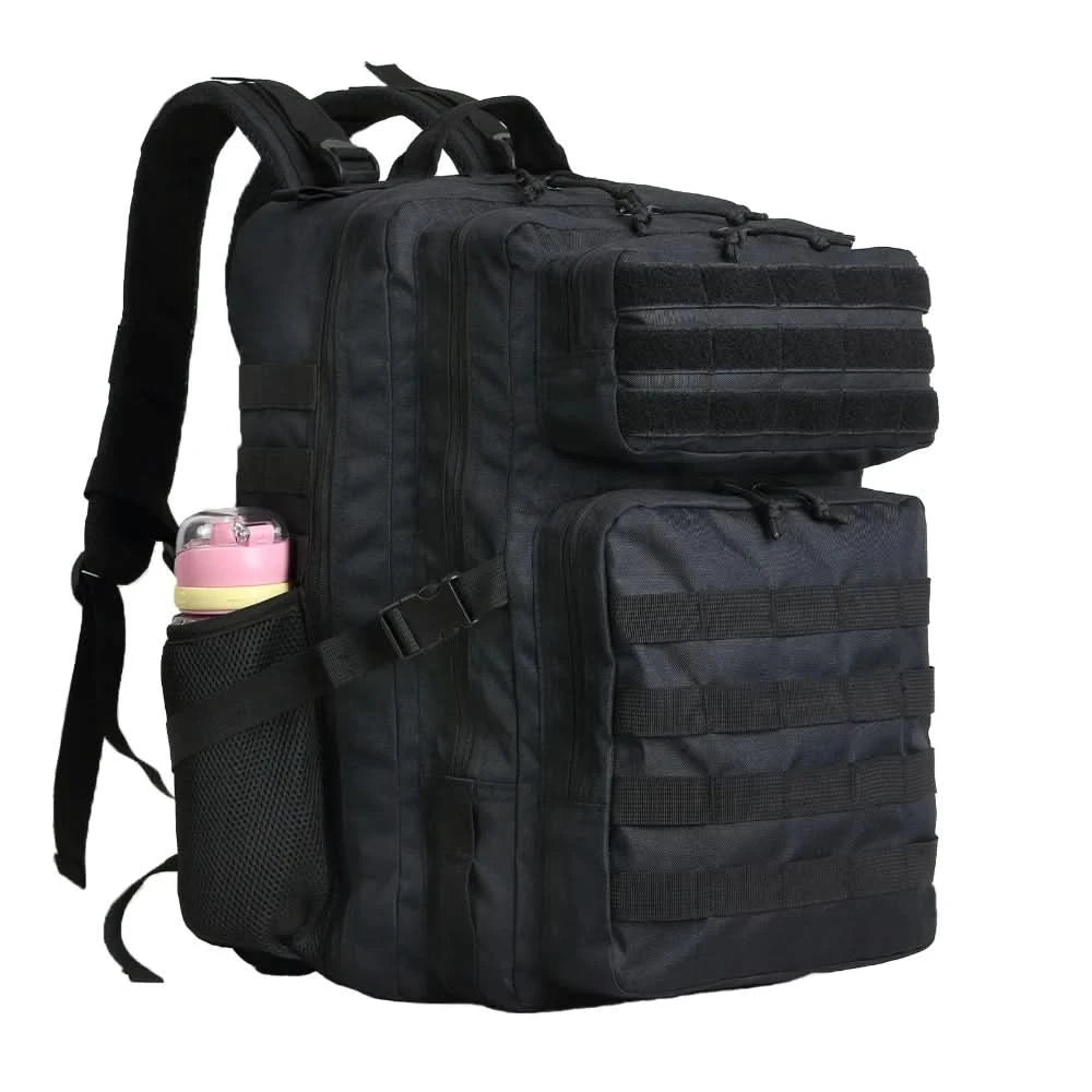 SYZM 35L/50L Tactical Backpack Hiking Rucksack MOLLE Backpack for Men Women Outdoor Fishing Camping Bag with Bottle Holder - M & M Global