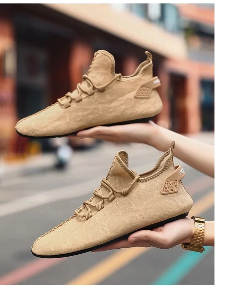 YRZL Men Mesh Loafers Driving Moccasins High Quality Flats Walking Shoes Breathable Non Slip Casual Loafers Summer Mens Shoes - M & M Global