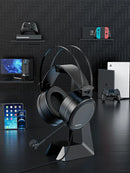 NUBWO N7 Stereo Gaming Headsets with Noise Canceling Mic for Xbox PS5 PS4 PC Adaptive Headband Easy Control Earphone