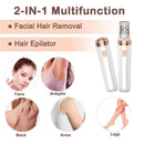 2-in-1 Electric Epilator & Shaver for Women, USB Charge Style Facial Hair Removal Precision Trimmer for Face, Legs, Bikini, Arms - M & M Global