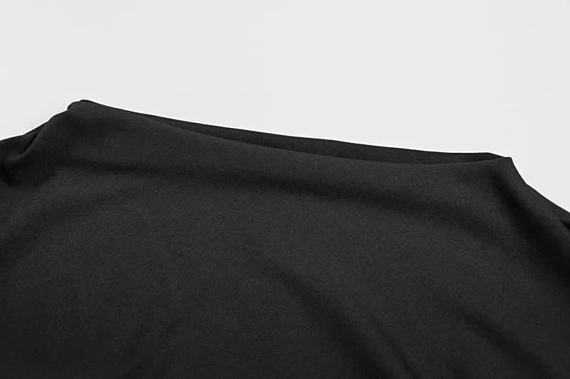 Tossy Fashion Autumn Pleated Long Dress Female High Waist Slim Bandage Solid Elegant Commute Clothes Ladies Y2k Maxi Dress 2024 - M & M Global